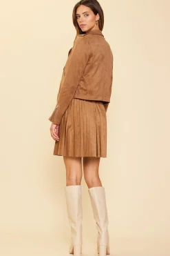 Faux Suede Moto Jacket*SKIES ARE BLUE Online