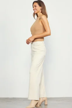 Faux Suede Wide Leg Pant*SKIES ARE BLUE Outlet