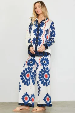 Floral Print Longsleeve Blouse*SKIES ARE BLUE Discount