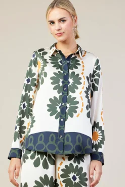 Floral Print Longsleeve Blouse*SKIES ARE BLUE Sale