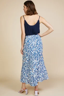 Floral Print Ruffled Wrap Skirt*SKIES ARE BLUE Sale