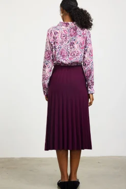 Floral Print Waist Self Tie Top*SKIES ARE BLUE Outlet