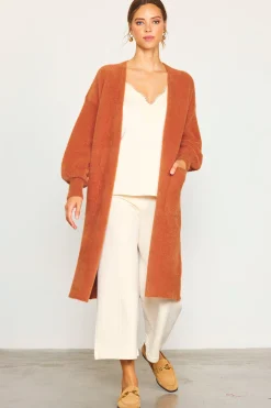Fuzzy Longsleeve Cardigan*SKIES ARE BLUE Sale