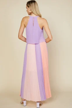 Halter Pleated Maxi Dress*SKIES ARE BLUE Sale