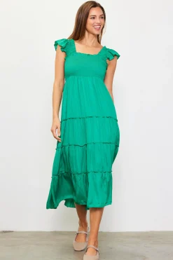 Hathaway Tiered Midi Dress*SKIES ARE BLUE