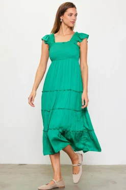 Hathaway Tiered Midi Dress*SKIES ARE BLUE