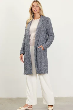 Herringbone Single Button Coat*SKIES ARE BLUE