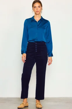 High Waisted Corduroy Pants*SKIES ARE BLUE Outlet