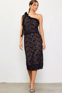 High Waisted Lace Midi Skirt*SKIES ARE BLUE Online