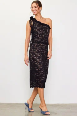 High Waisted Lace Midi Skirt*SKIES ARE BLUE Online