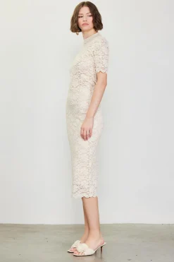 High Waisted Lace Midi Skirt*SKIES ARE BLUE Best