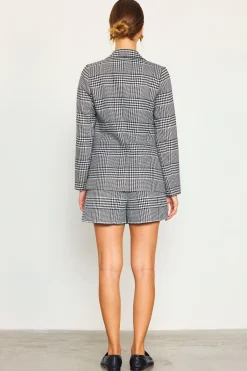 Houndstooth Tailored Blazer*SKIES ARE BLUE Hot