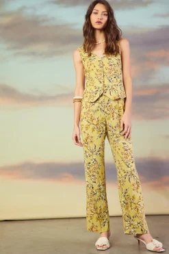 Ilona Floral Print Linen Pants*SKIES ARE BLUE Hot