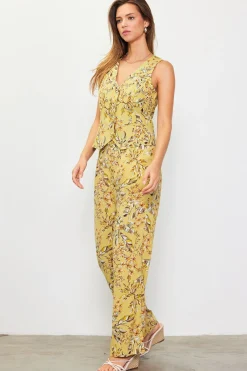 Ilona Floral Print Linen Pants*SKIES ARE BLUE Hot