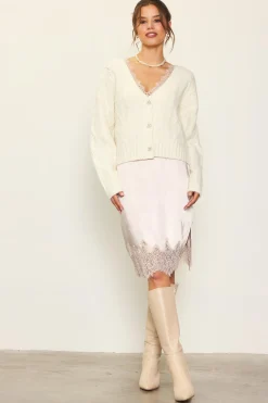 Jewel Button Detail Cardigan*SKIES ARE BLUE Outlet