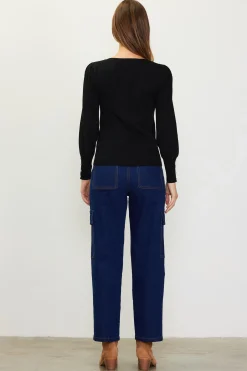 Jewel Detail Longsleeve Sweater*SKIES ARE BLUE Hot
