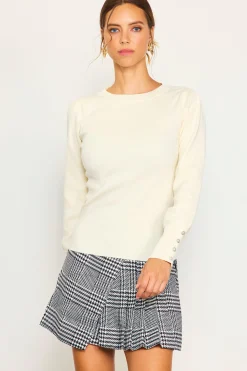 Jewel Detail Longsleeve Sweater*SKIES ARE BLUE Hot