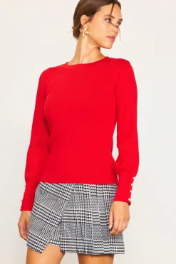 Jewel Detail Longsleeve Sweater*SKIES ARE BLUE Hot