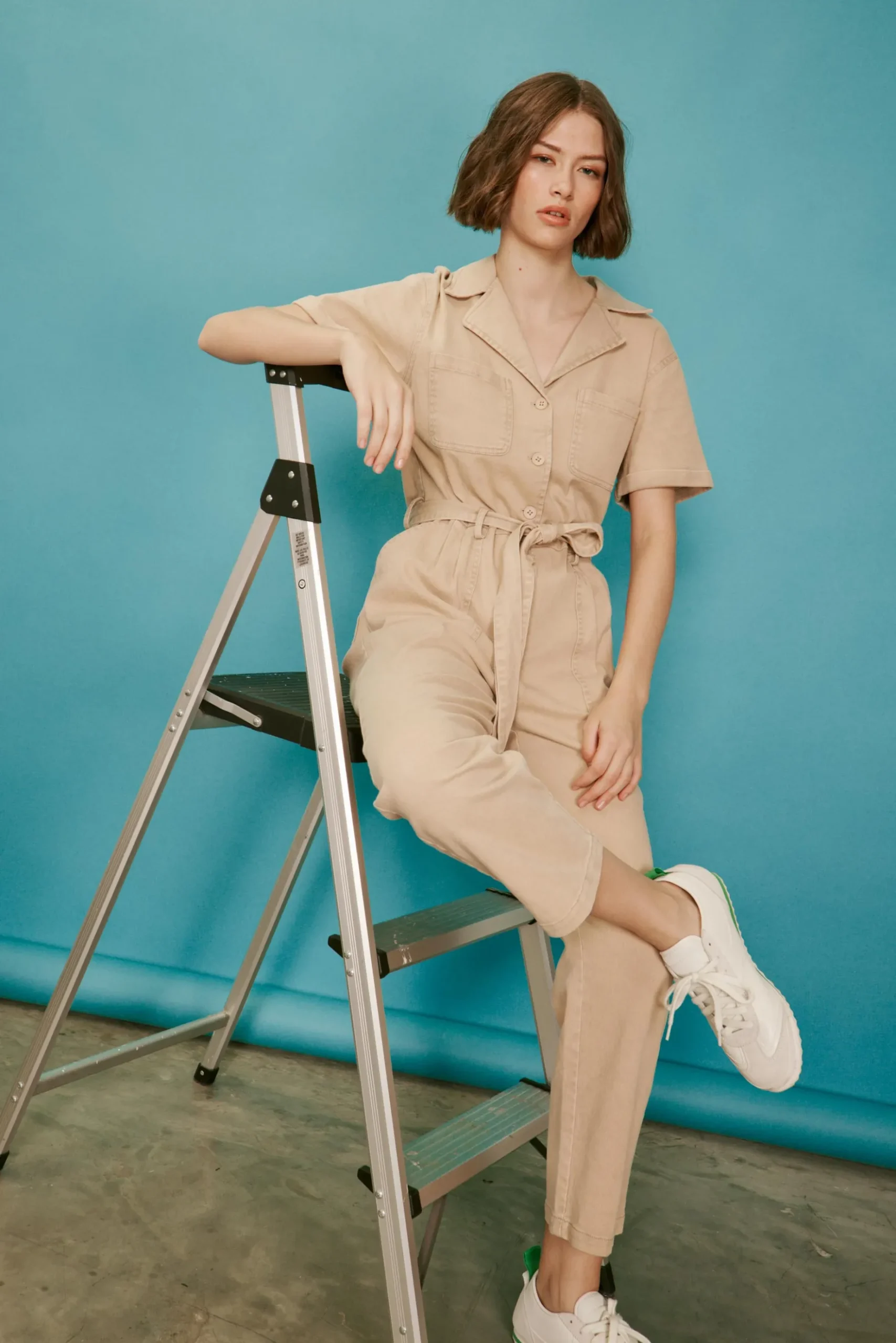 Kendall Washed Utility Jumpsuit*SKIES ARE BLUE New