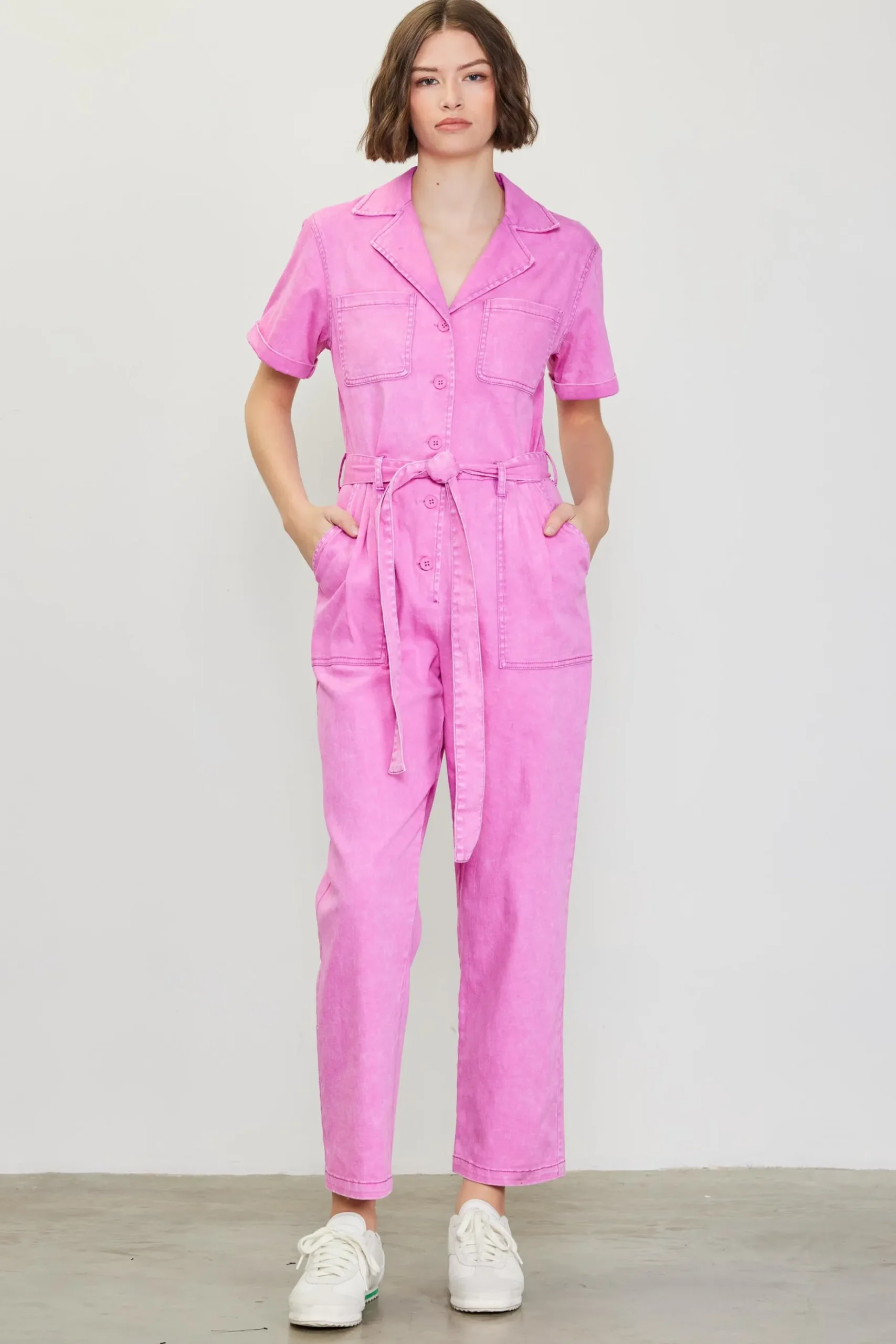 Kendall Washed Utility Jumpsuit*SKIES ARE BLUE Outlet
