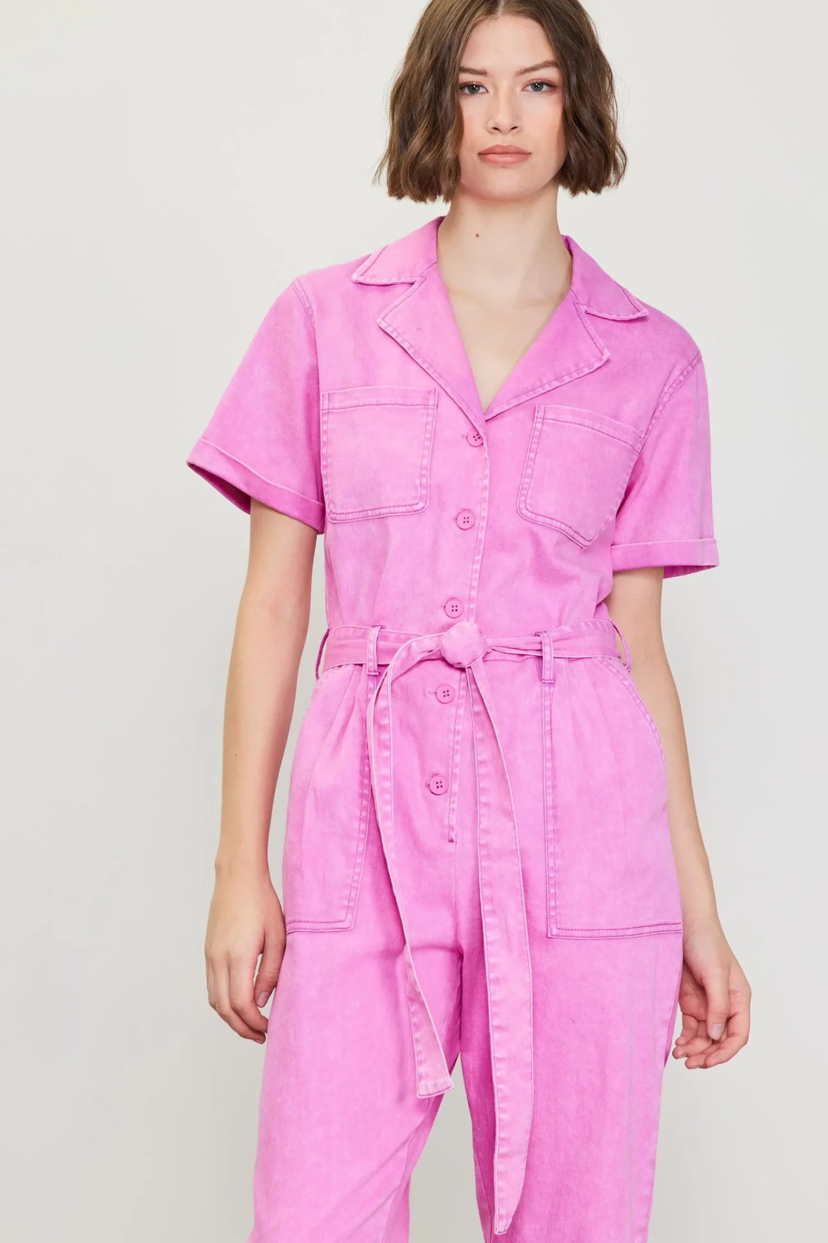 Kendall Washed Utility Jumpsuit*SKIES ARE BLUE Outlet