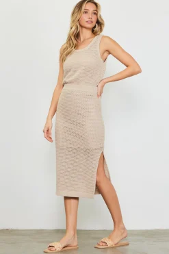 Knit Side Slit Skirt*SKIES ARE BLUE Online