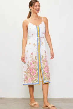 Lanya Floral Print Midi Dress*SKIES ARE BLUE Outlet