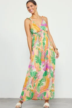 Leilani Floral Print Maxi Dress*SKIES ARE BLUE Hot