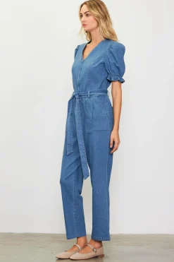 Light Washed Jumpsuit*SKIES ARE BLUE Hot