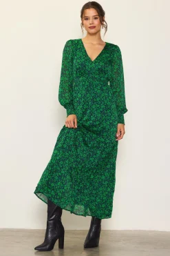 Lily Print Longsleeve Maxi Dress*SKIES ARE BLUE