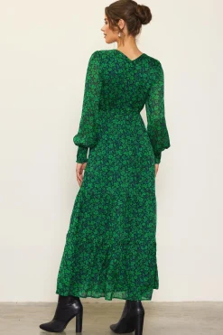 Lily Print Longsleeve Maxi Dress*SKIES ARE BLUE