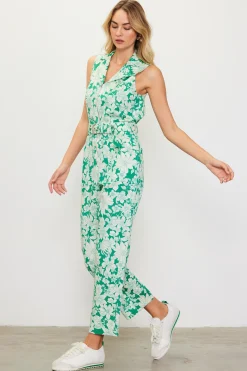 Lily Print Twill Sleeveless Jumpsuit*SKIES ARE BLUE Outlet