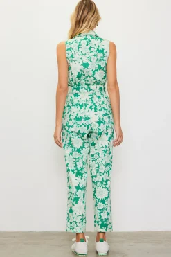 Lily Print Twill Sleeveless Jumpsuit*SKIES ARE BLUE Outlet