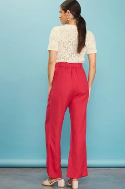 Linen Blend Wide Leg Trousers*SKIES ARE BLUE Sale