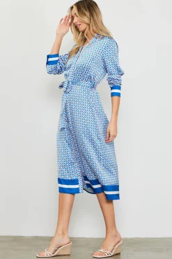 Livia Bandana Print Shirt Dress*SKIES ARE BLUE Discount