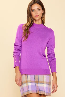 Longsleeve Mock Neck Sweater*SKIES ARE BLUE Outlet