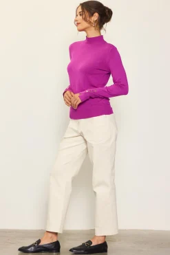 Longsleeve Mock Neck Sweater*SKIES ARE BLUE Outlet