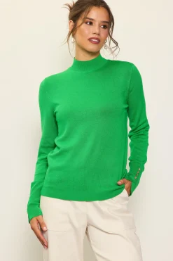 Longsleeve Mock Neck Sweater*SKIES ARE BLUE