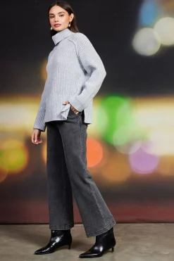 Lydia Rhinestone Denim Pants*SKIES ARE BLUE