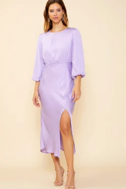 Mariela Front Slit Midi Dress*SKIES ARE BLUE Outlet