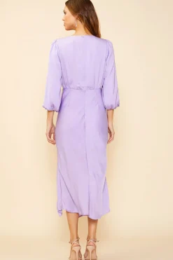Mariela Front Slit Midi Dress*SKIES ARE BLUE Outlet