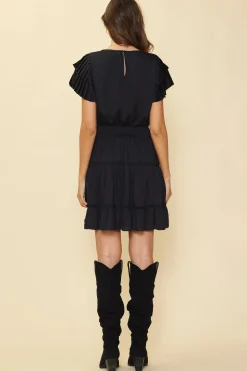 Maya Short Sleeve Ruffled Mini Dress*SKIES ARE BLUE Outlet