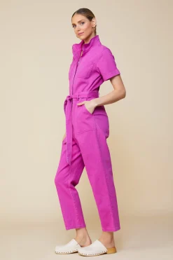 Millie Utility Zip Jumpsuit*SKIES ARE BLUE Clearance