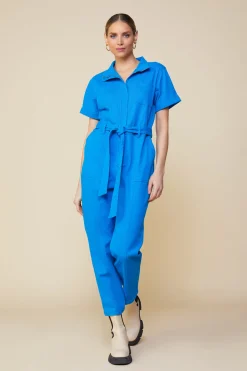 Millie Utility Zip Jumpsuit*SKIES ARE BLUE Clearance
