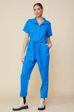 Millie Utility Zip Jumpsuit*SKIES ARE BLUE Clearance