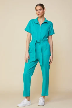 Millie Utility Zip Jumpsuit*SKIES ARE BLUE New