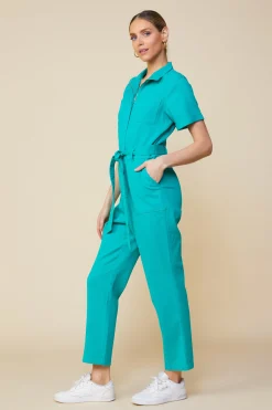 Millie Utility Zip Jumpsuit*SKIES ARE BLUE New