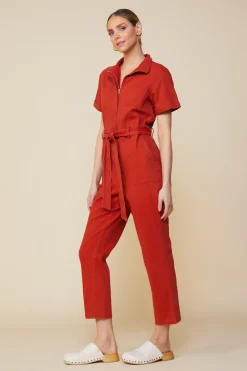 Millie Utility Zip Jumpsuit*SKIES ARE BLUE
