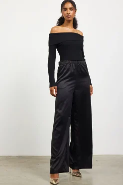 Mixed Media Off-Shoulder Jumpsuit*SKIES ARE BLUE Sale