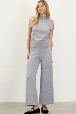 Mock Neck Sleeveless Knit Top*SKIES ARE BLUE Discount